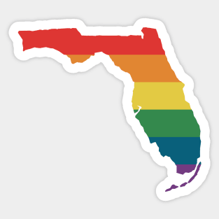 Florida State Rainbow Sticker